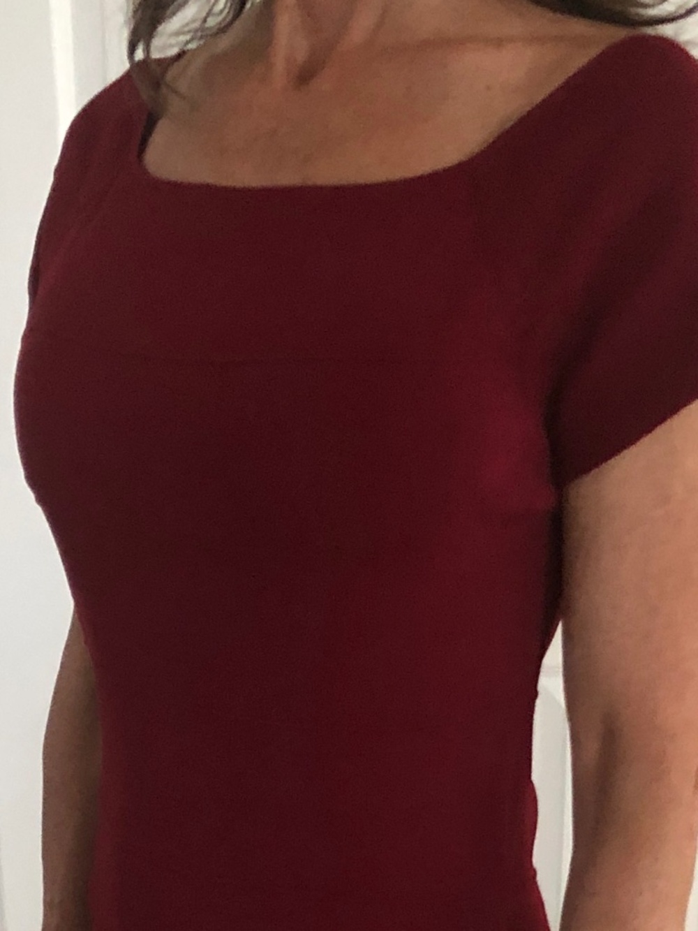 Max Studio Bodycon Bandage Dress - Maroon Size L - Picture 3 of 10